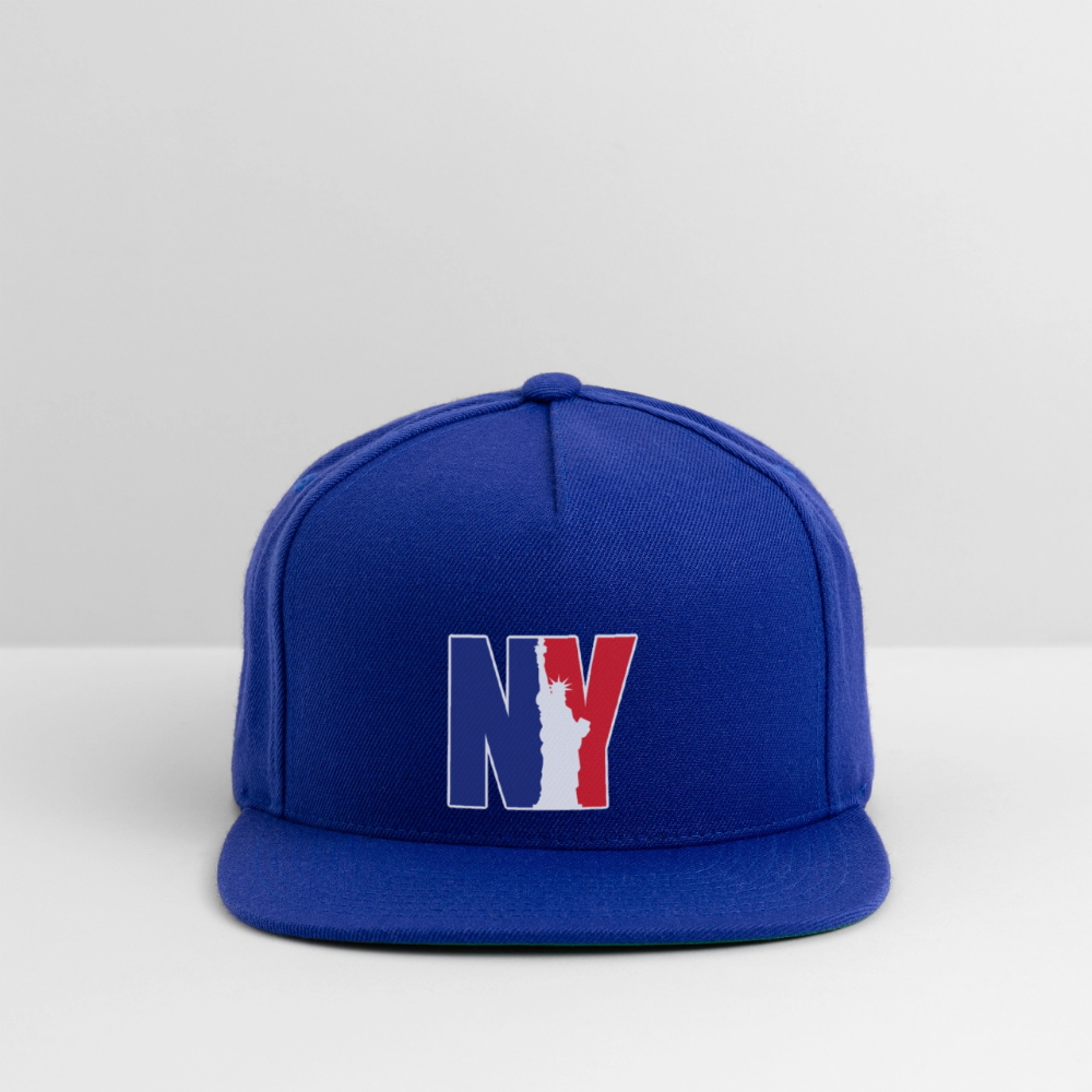 NY - Snapback Baseball Cap - royal blue