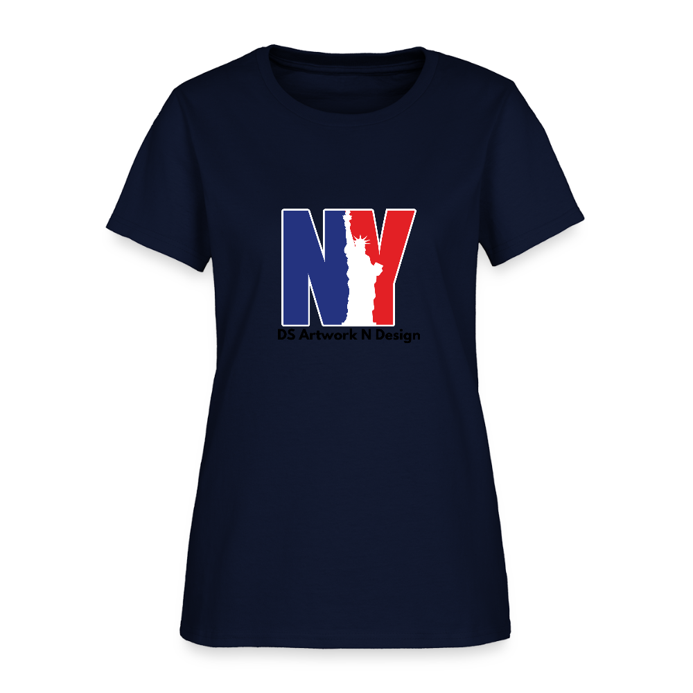 NY - Women's T-Shirt - navy