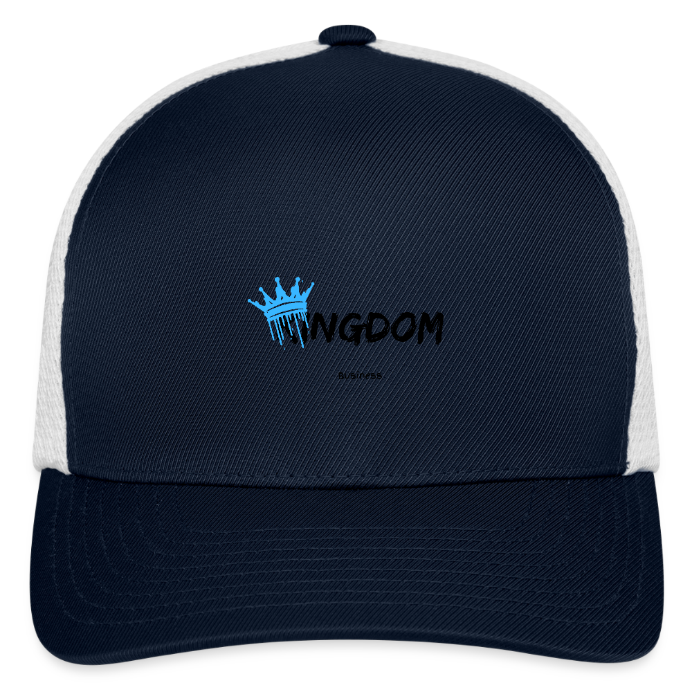 Kingdom Business - Flexfit Fitted Baseball Cap - navy/white