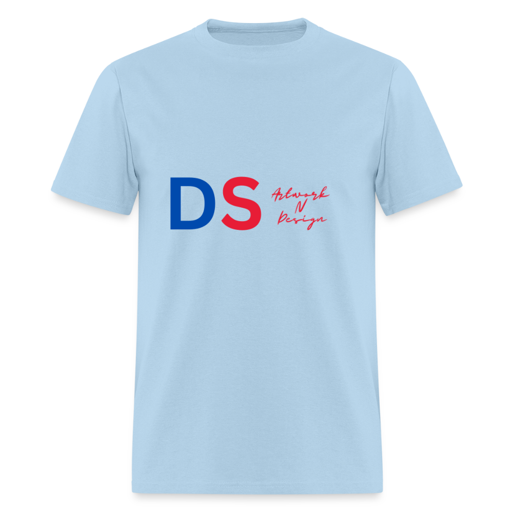 DS - Men's T-Shirt blue and red - powder blue