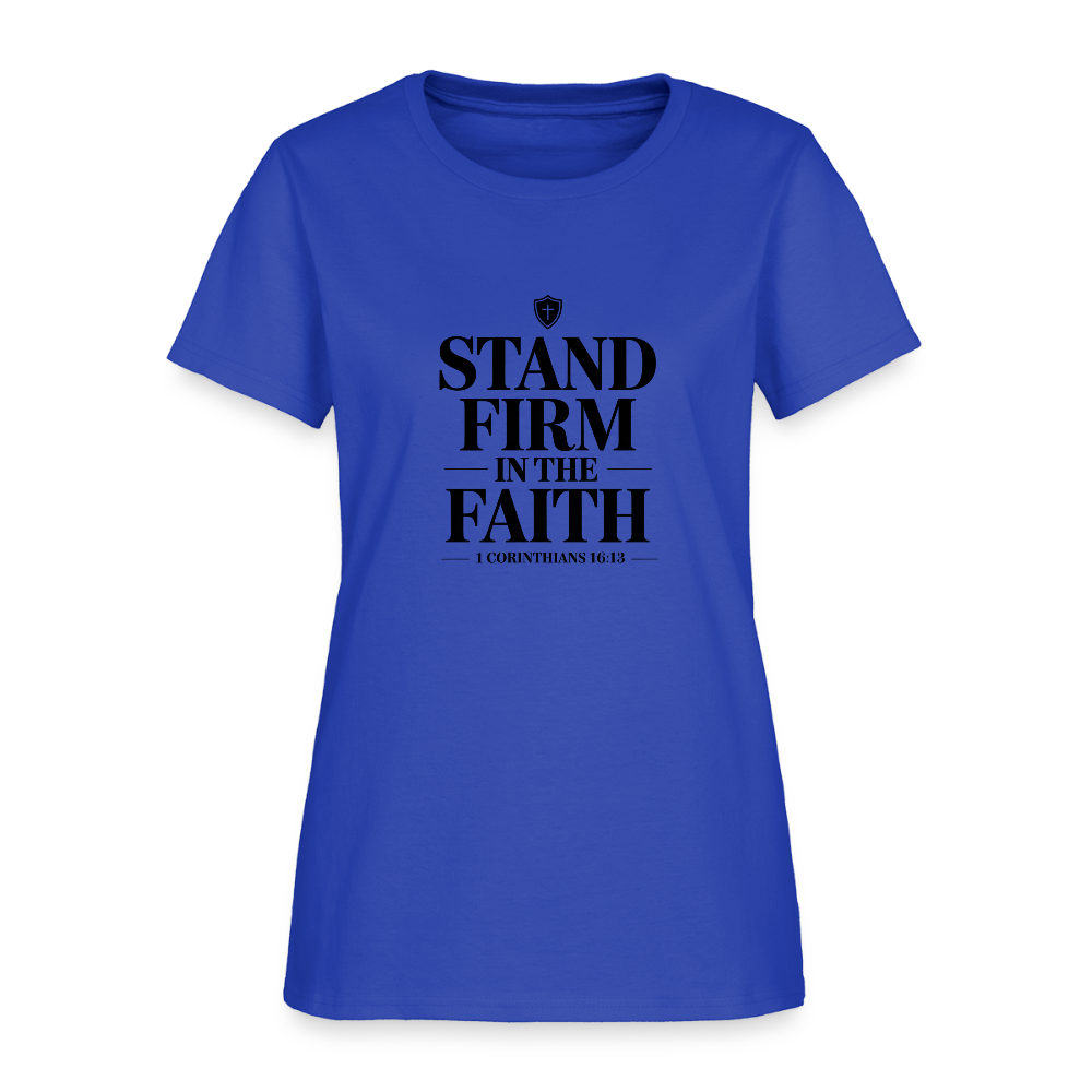 Stand Firm - women's t-shirt - royal blue