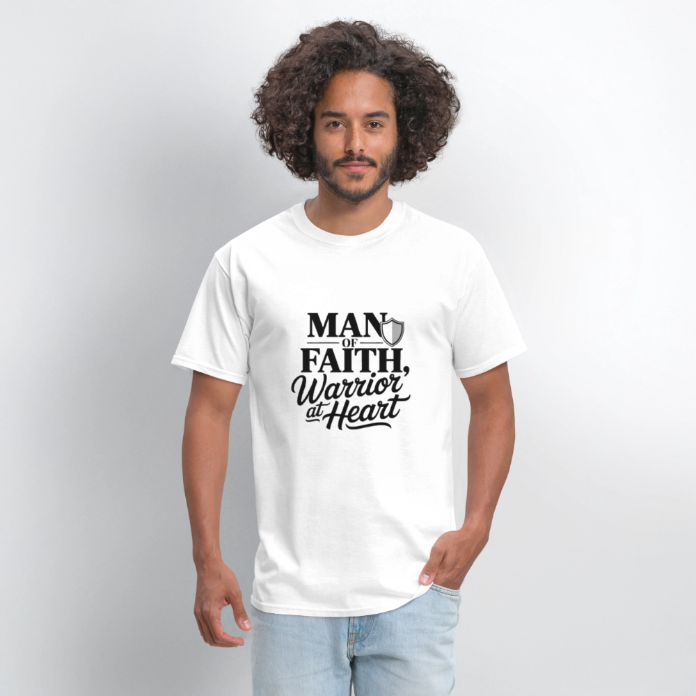 man of Faith - men's t-shirt - white