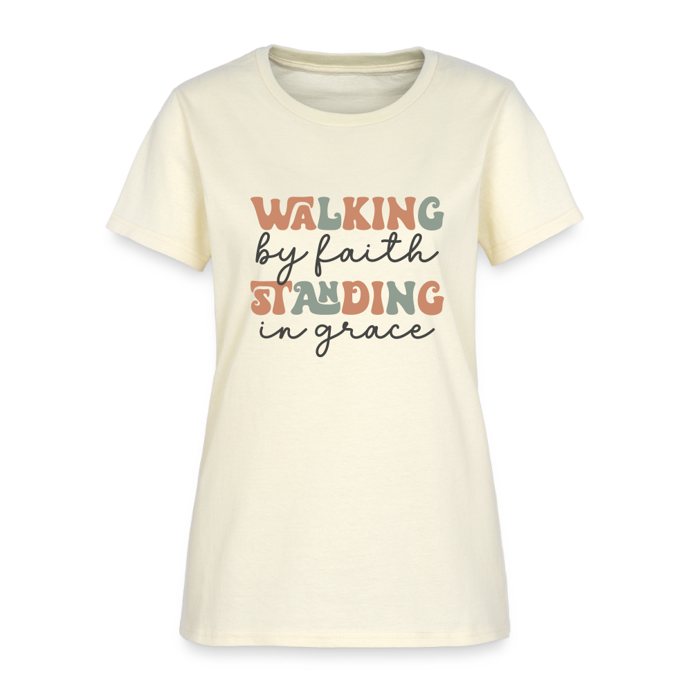 Walk by Faith - Women's T-Shirt - off white