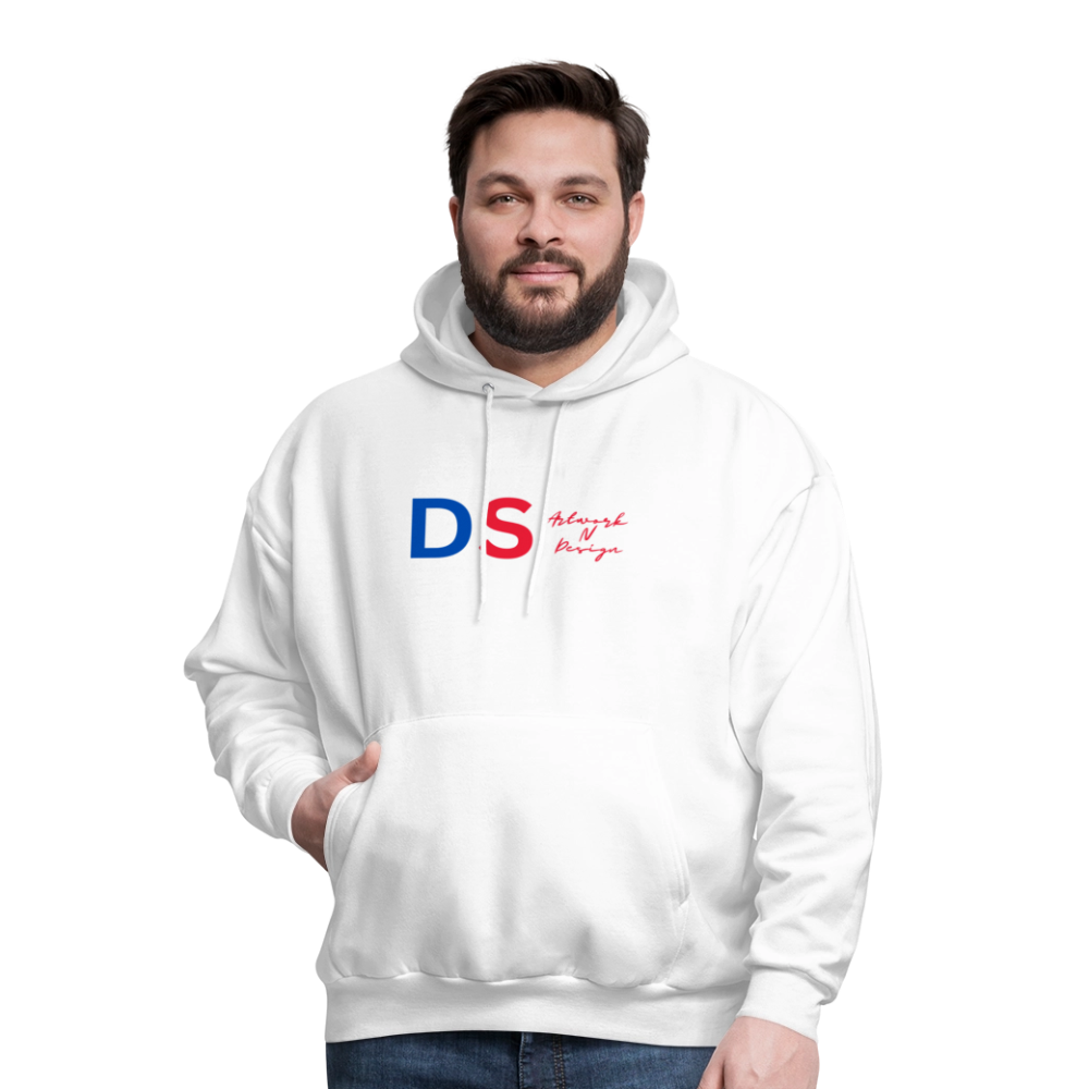DS Artwork N Design - Men's Hoodie red and blue - white