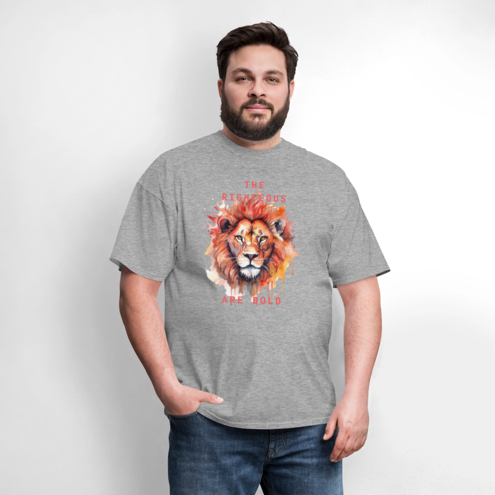 Bold Lion - Men's T-Shirt - heather gray