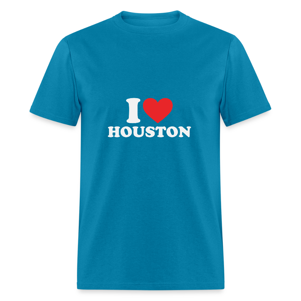 I Love Houston - Unisex T-Shirt - turquoise