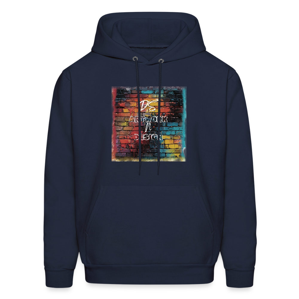 Brick Wall Art - Men's Hoodie - navy