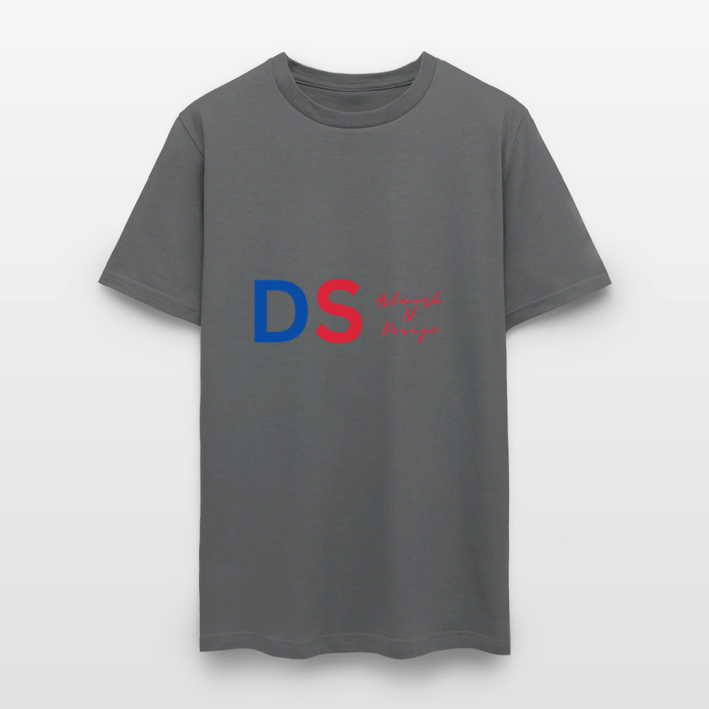 DS - Men's T-Shirt blue and red - charcoal
