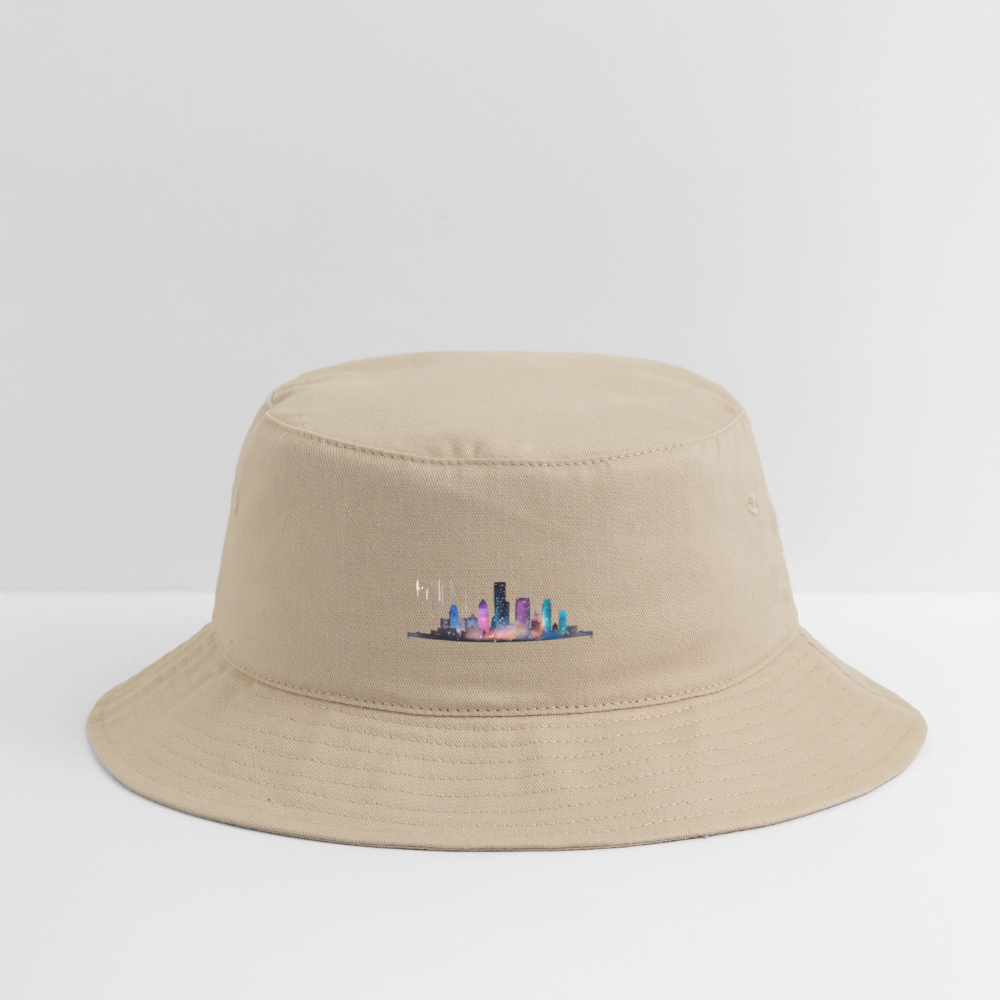 H-town Skyline - Bucket Hat - cream