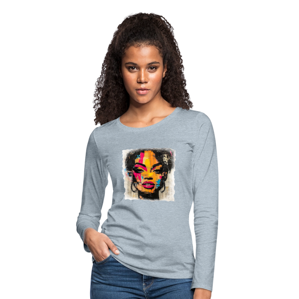 Pop Culture Women-2- Long Sleeve T-Shirt - heather ice blue