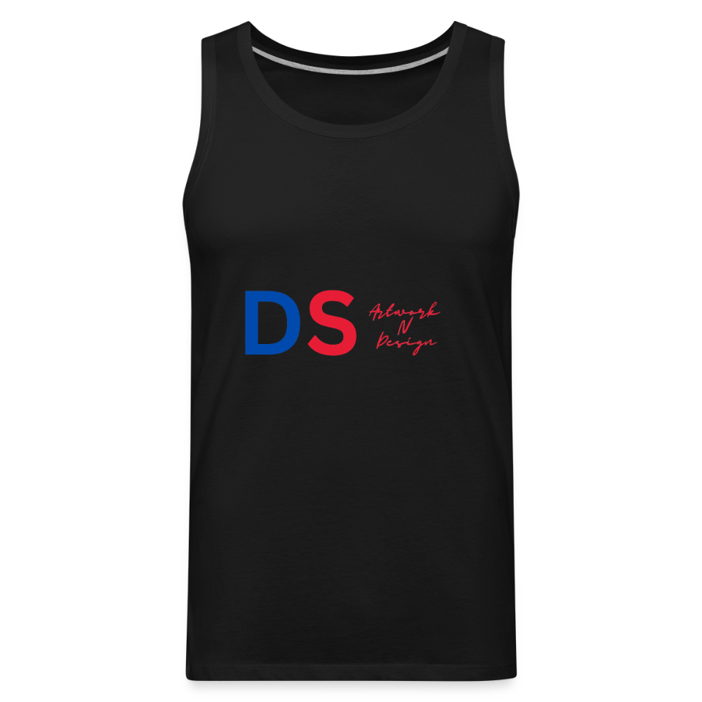 DS blue and red - Men’s Premium Tank - black