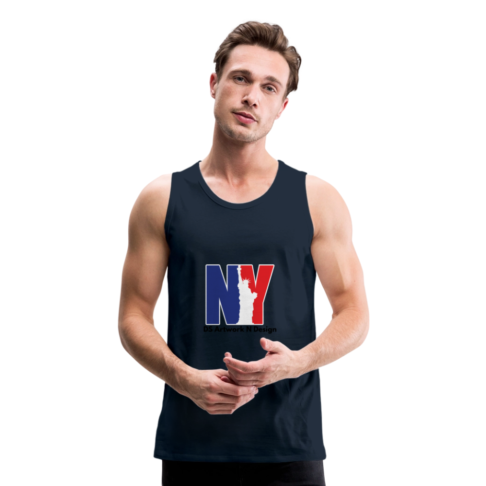 NY - Men’s Premium Tank - deep navy