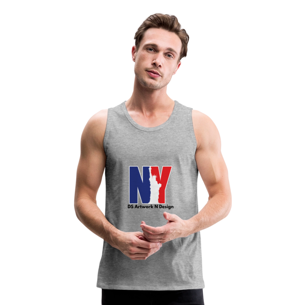 NY - Men’s Premium Tank - heather gray