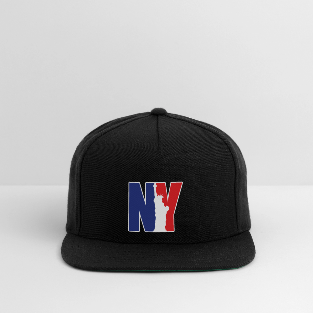 NY - Snapback Baseball Cap - black