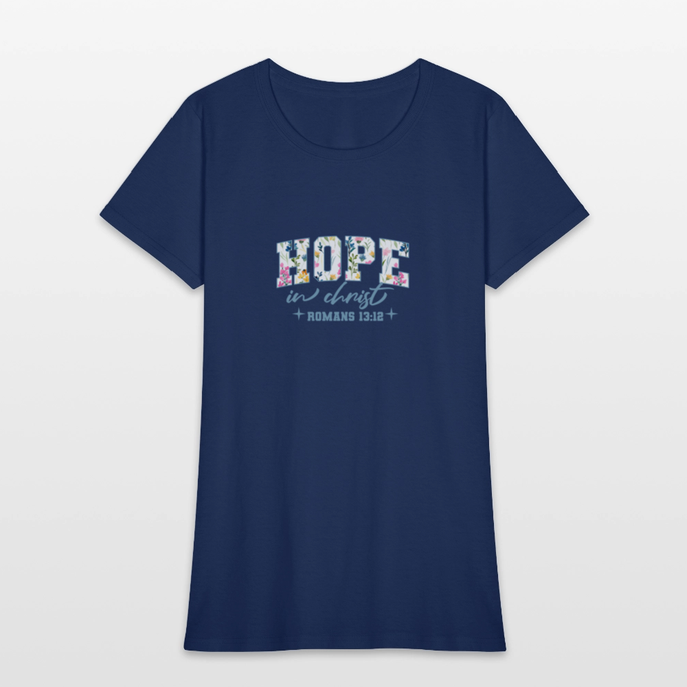Hop in Christ - Women's T-Shirt - blue dusk