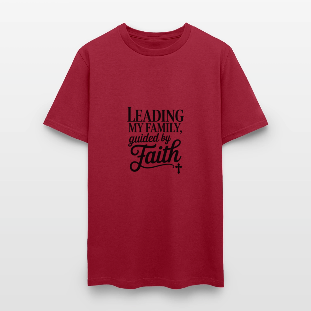 Leading Strong - men's t-shirt - dark red