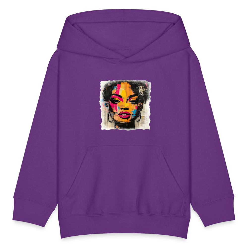 Pop Culture Woman 2 - Kids' Hoodie - purple