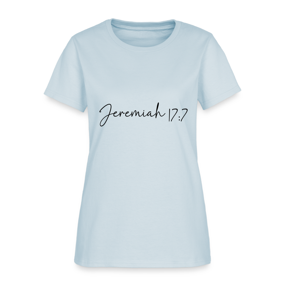 Jeremiah 17:7 - Women's T-Shirt - light blue