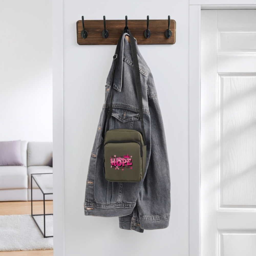Hope - Upright Crossbody Bag - olive