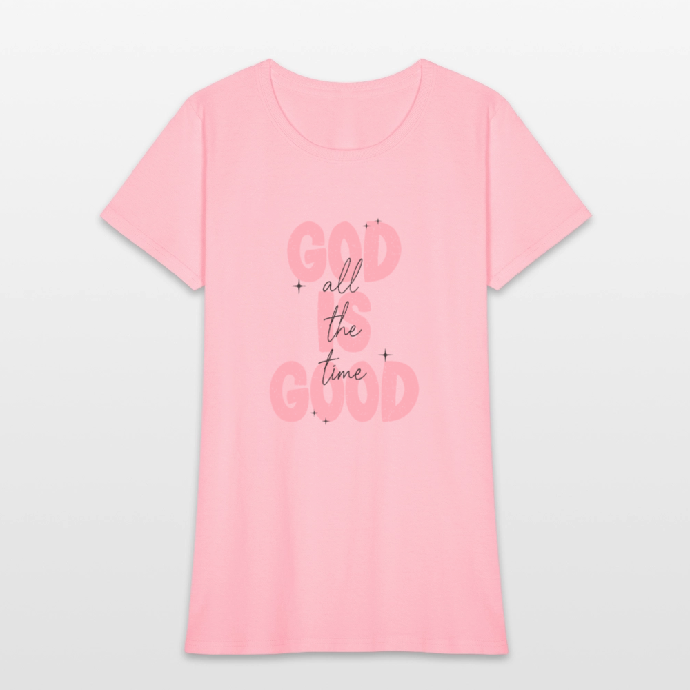 God is Good - Bold Pink -Women's Short Sleeve T-Shirt - pink