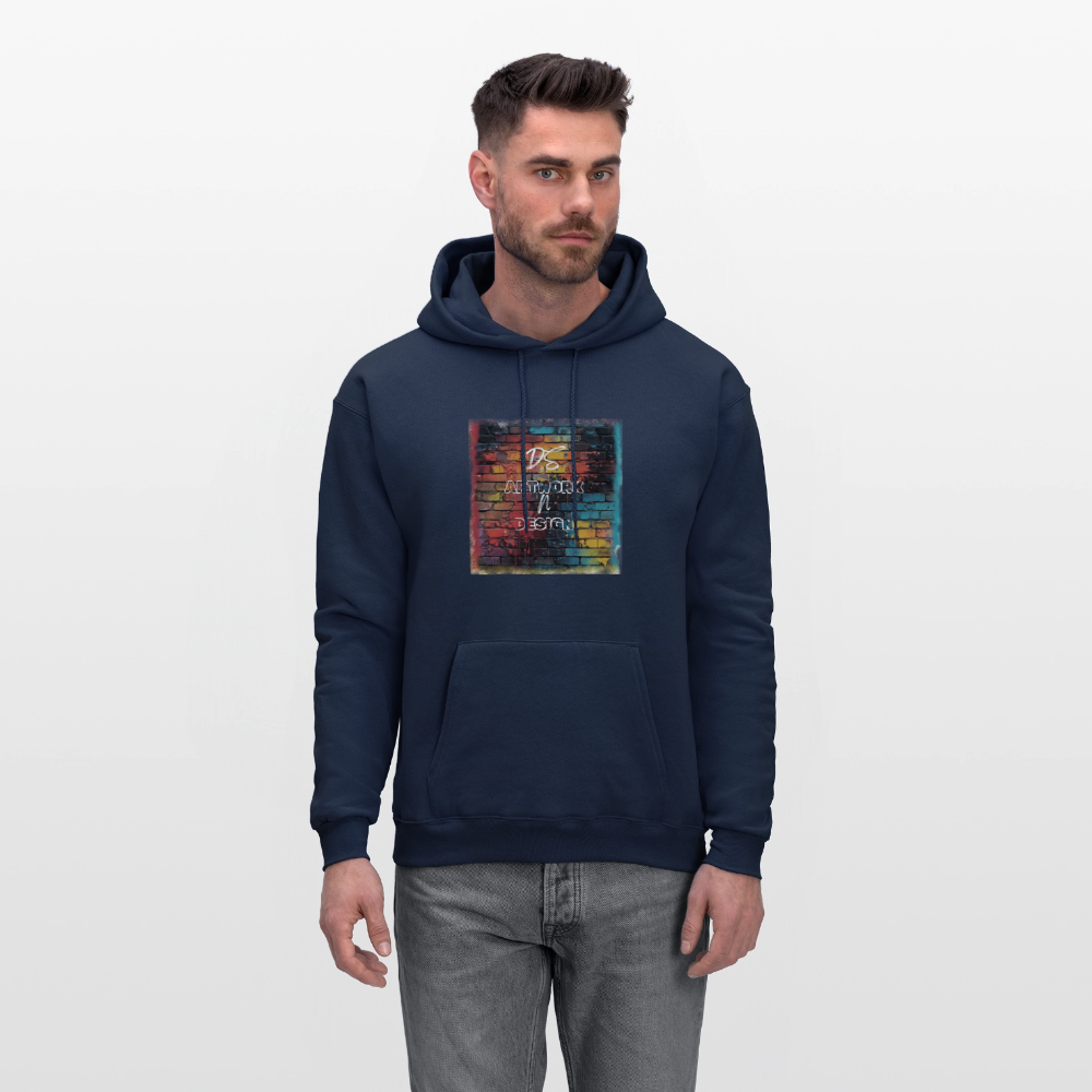 Brick Wall Art - Men's Hoodie - navy