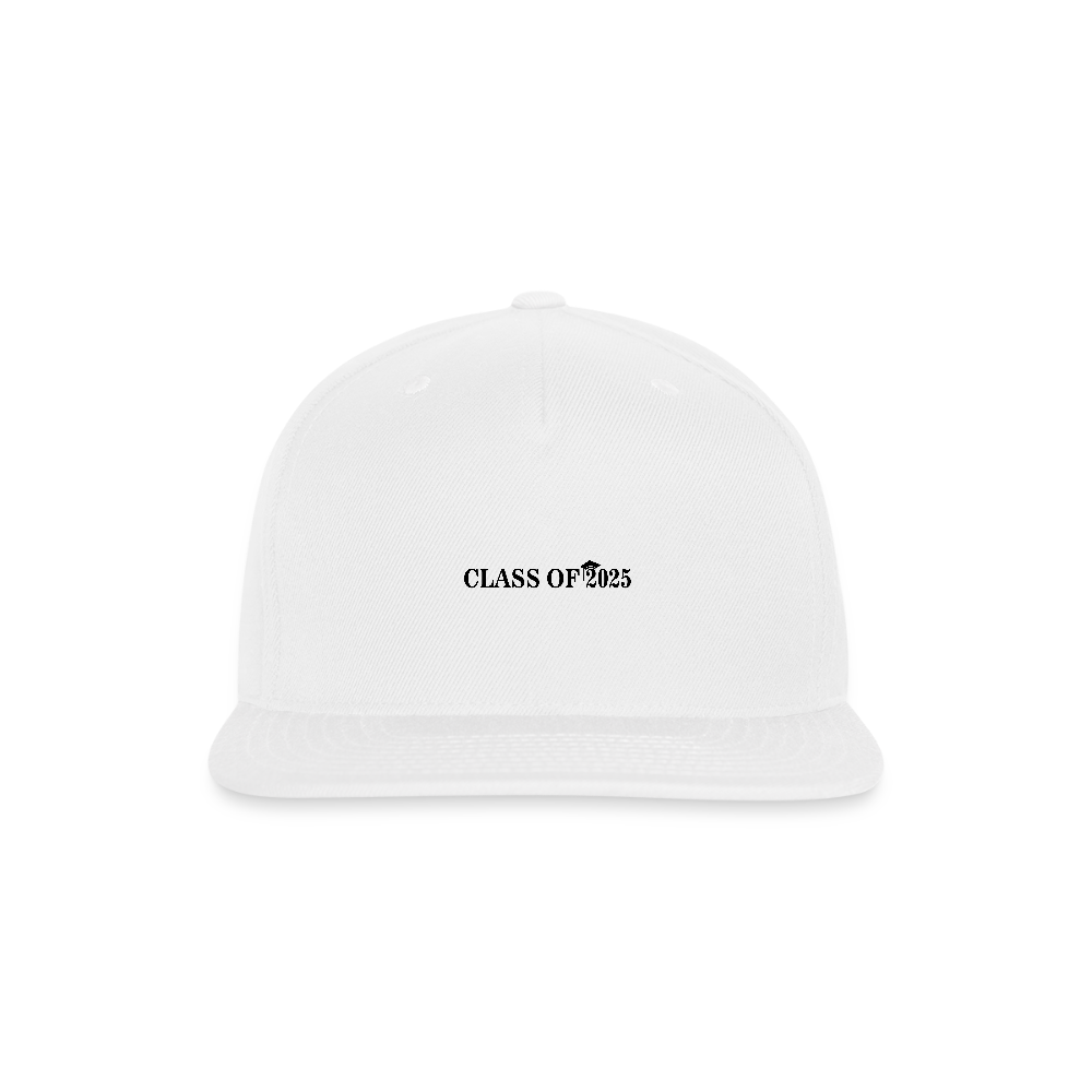 Class of 2025 - Snapback Baseball Cap - white