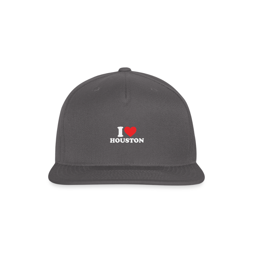 I Love Houston - Snapback Cap - dark grey