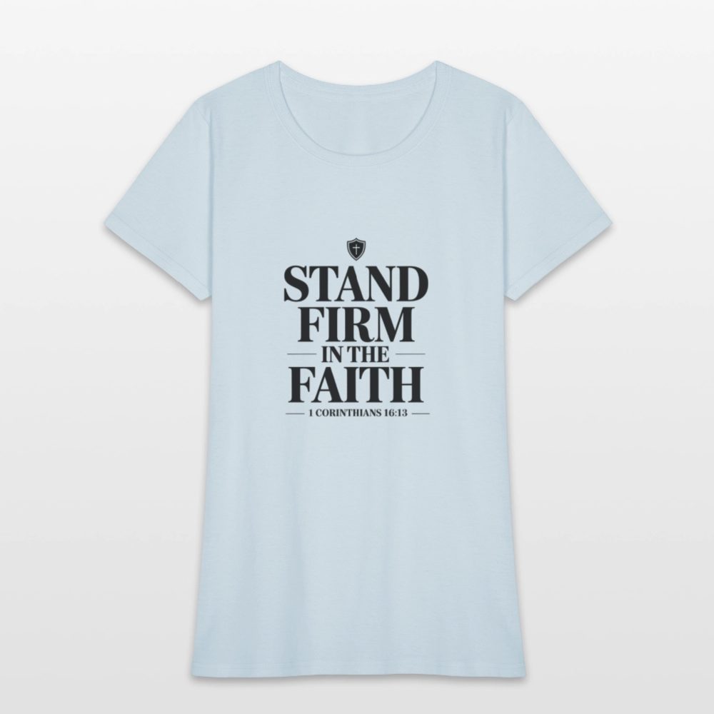 Stand Firm - women's t-shirt - light blue