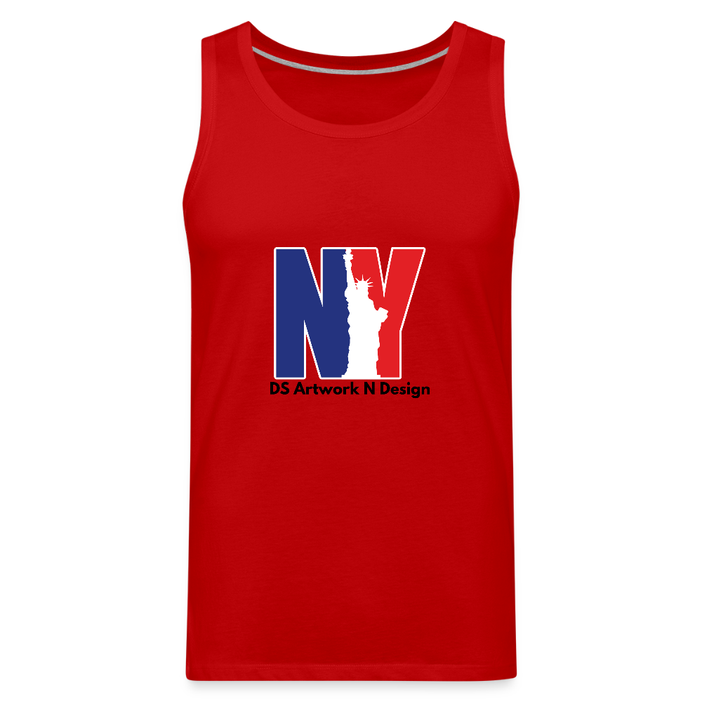 NY - Men’s Premium Tank - red
