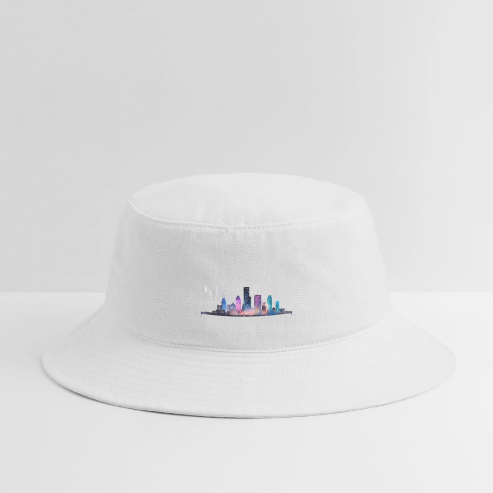 H-town Skyline - Bucket Hat - white