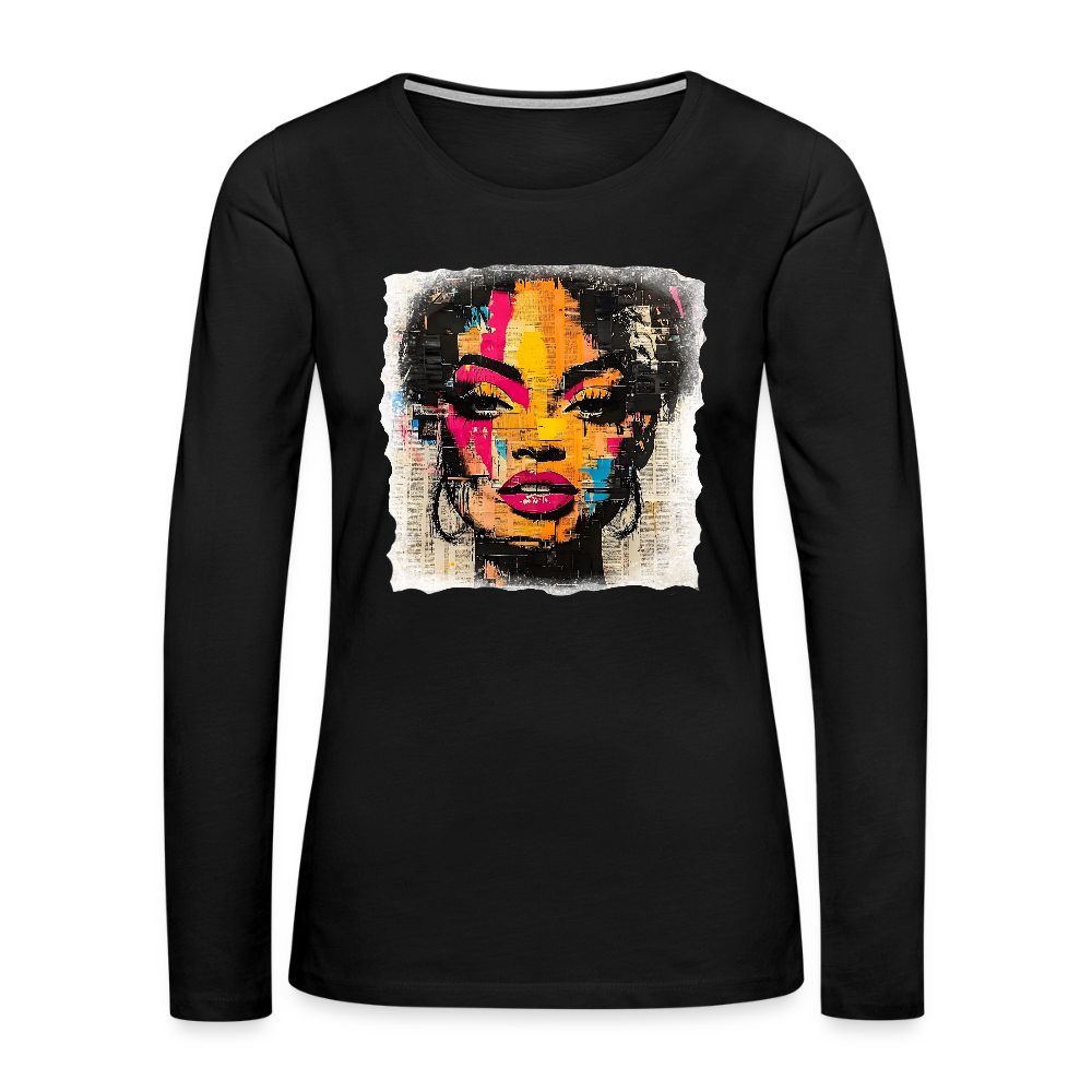 Pop Culture Women-2- Long Sleeve T-Shirt - black