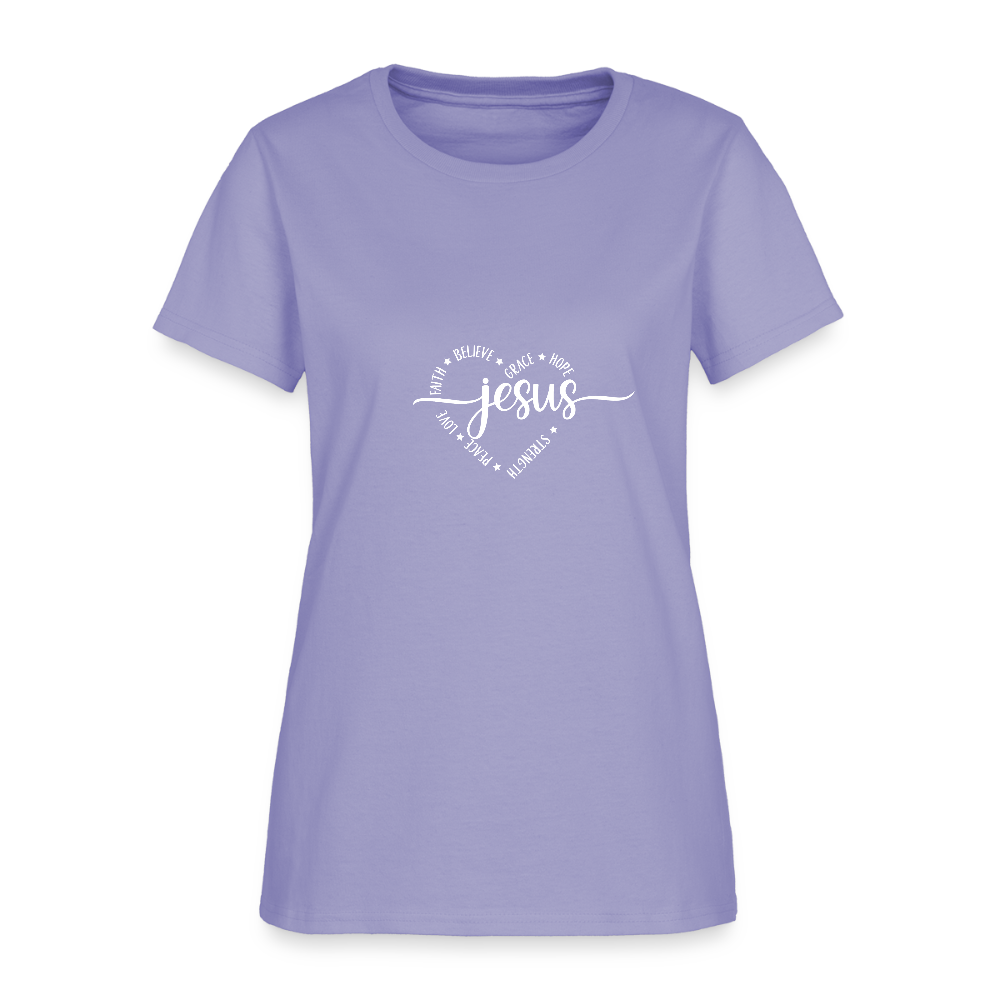 Jesus Heart - Women's T-Shirt - lavender