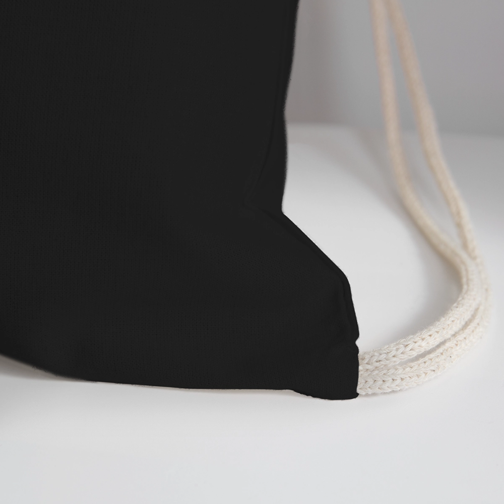 Made in Texas - Cotton Drawstring Bag - black