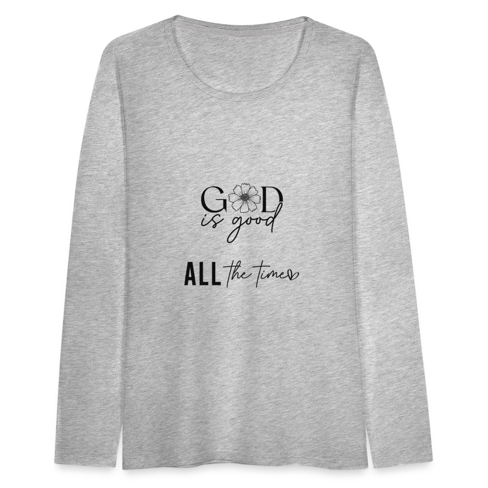 God is Good - Women's Long Sleeve T-Shirt - heather gray