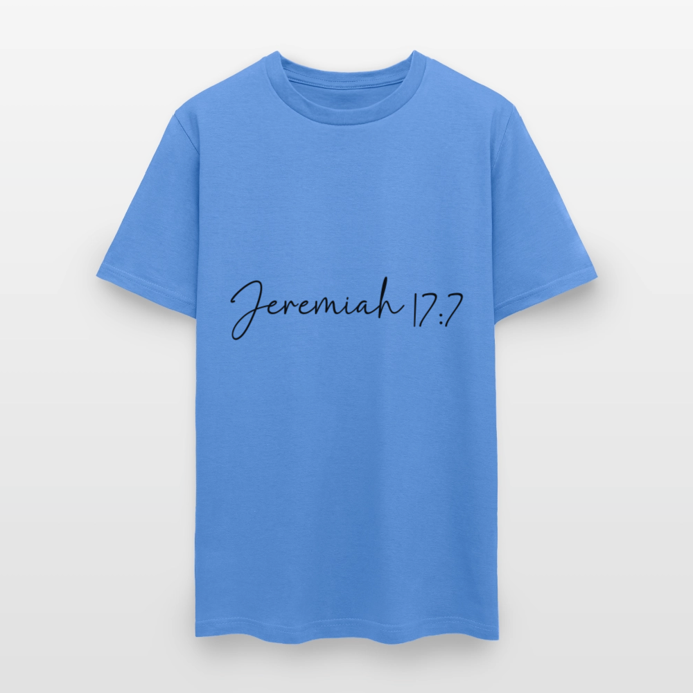 Jeremiah 17:7 - men's t-shirt - carolina blue