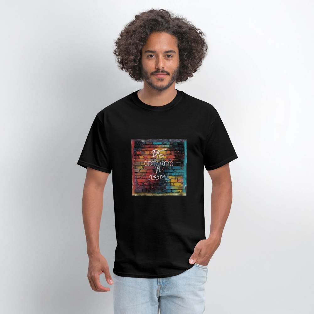 Brick Wall Artwork - Men's Tee - black