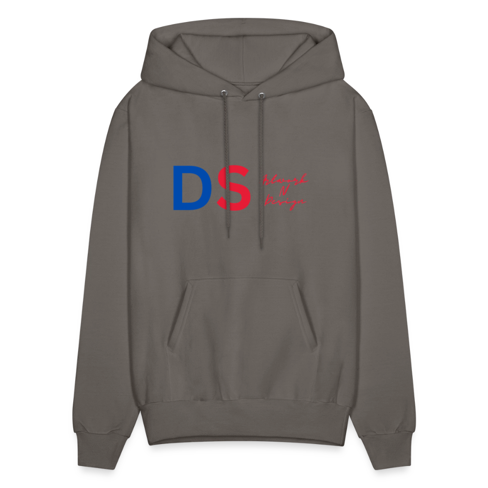 DS Artwork N Design - Men's Hoodie red and blue - asphalt gray