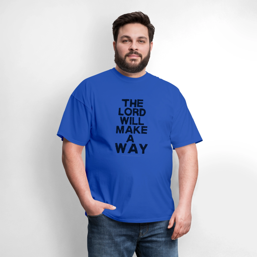 The Lord will make a way - Men's T-Shirt - royal blue