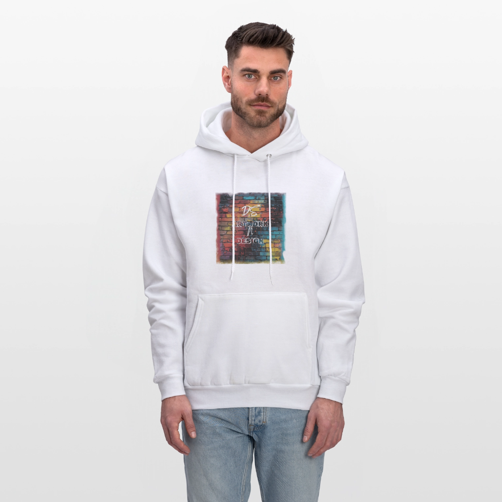 Brick Wall Art - Men's Hoodie - white