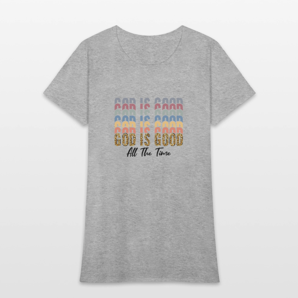 Good is God - Colorful Women's short Sleeve T-Shirt - heather gray