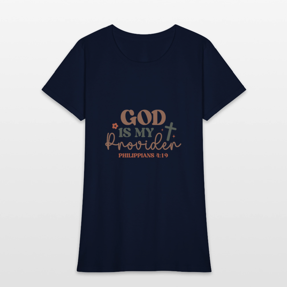 God my Provider - Women's T-Shirt - navy