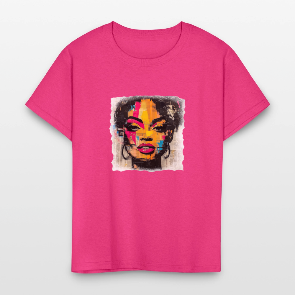 Pop Culture Woman 2 - Kids' T-Shirt - fuchsia
