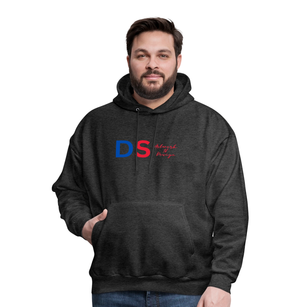 DS Artwork N Design - Men's Hoodie red and blue - charcoal grey