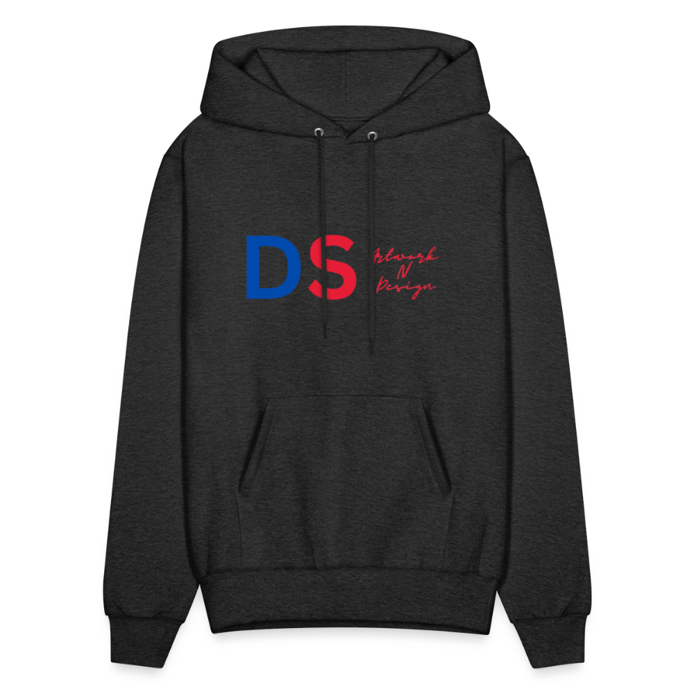 DS Artwork N Design - Men's Hoodie red and blue - charcoal grey