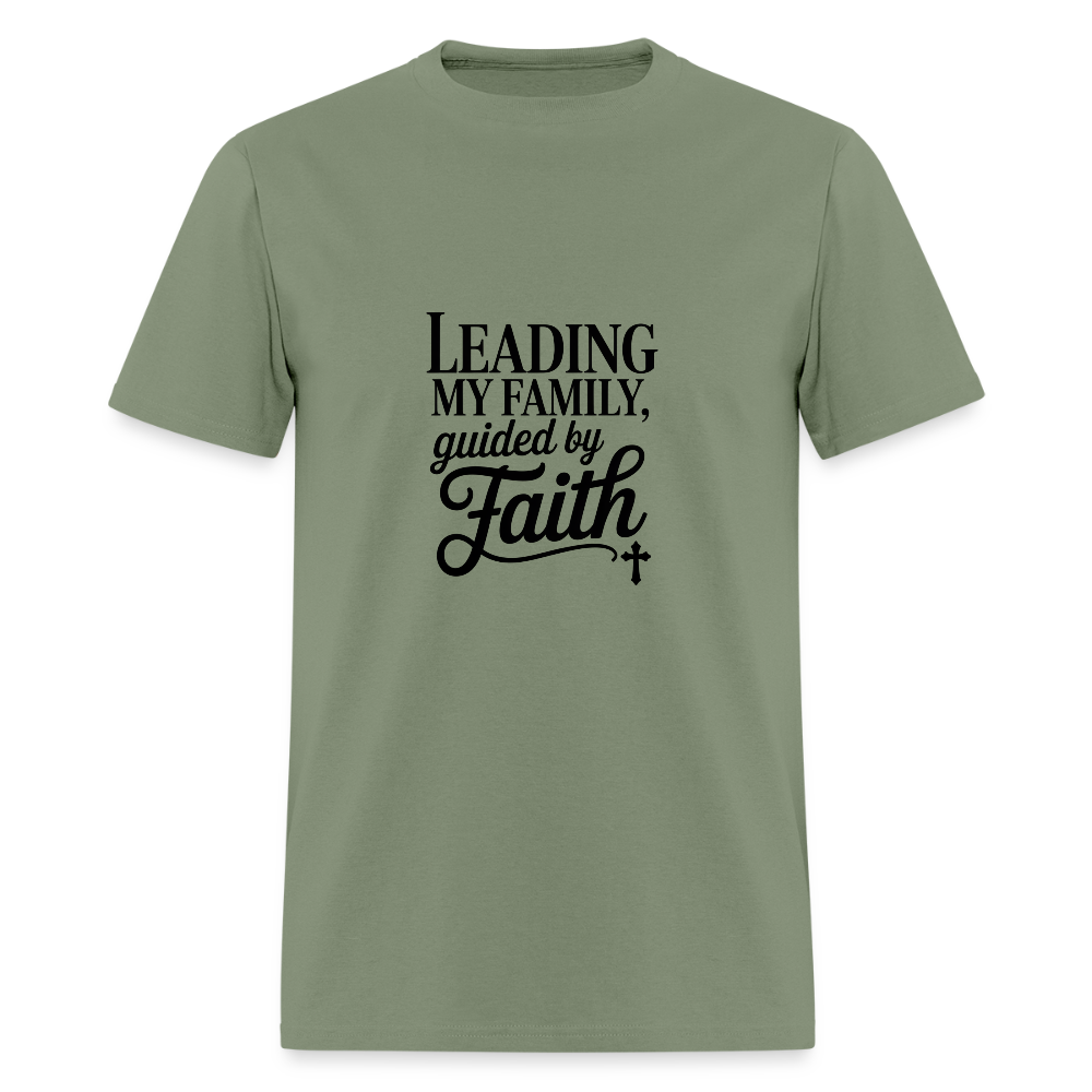 Leading Strong - men's t-shirt - military green