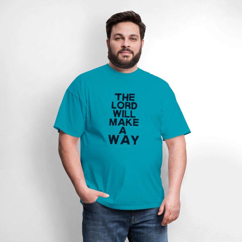 The Lord will make a way - Men's T-Shirt - turquoise