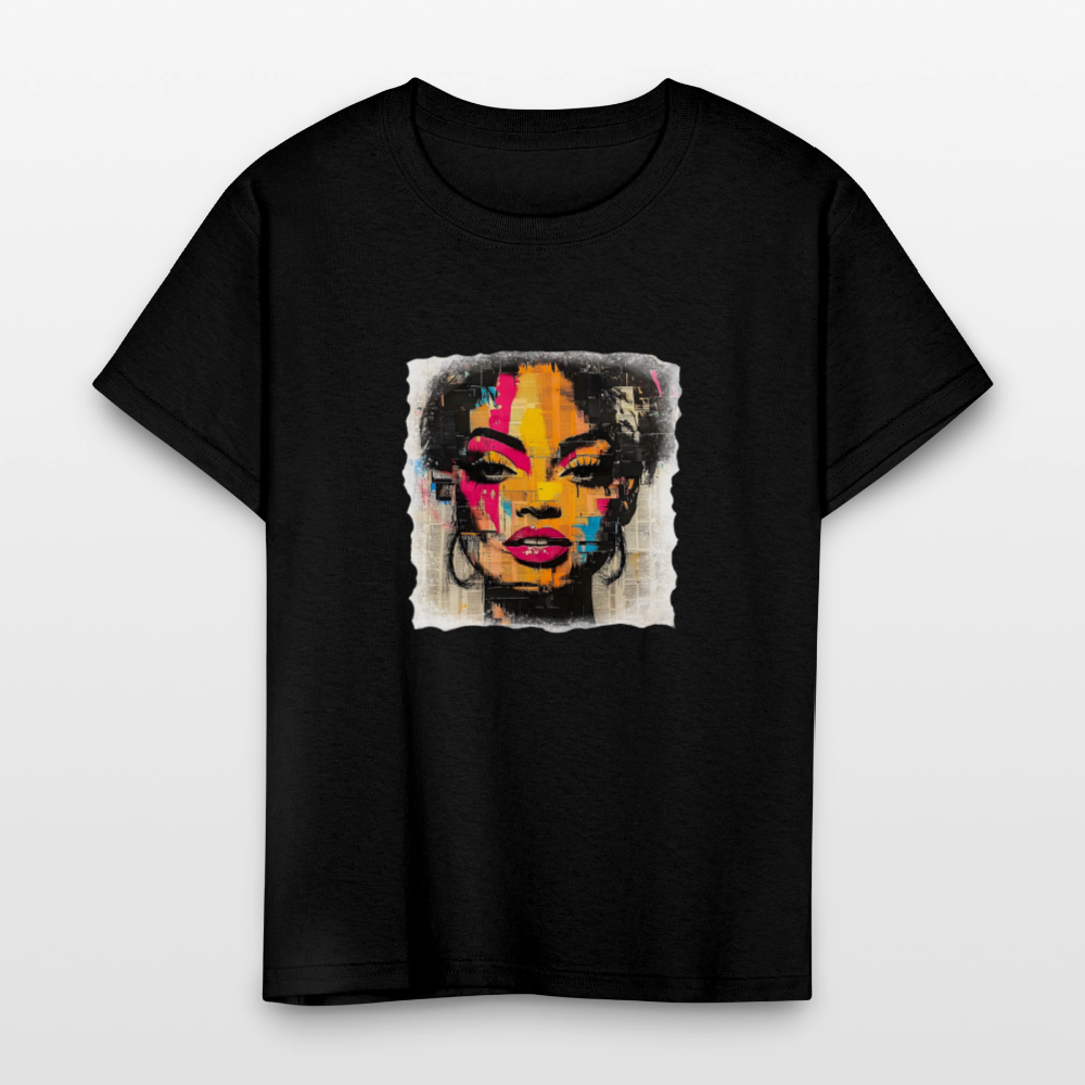 Pop Culture Woman 2 - Kids' T-Shirt - black