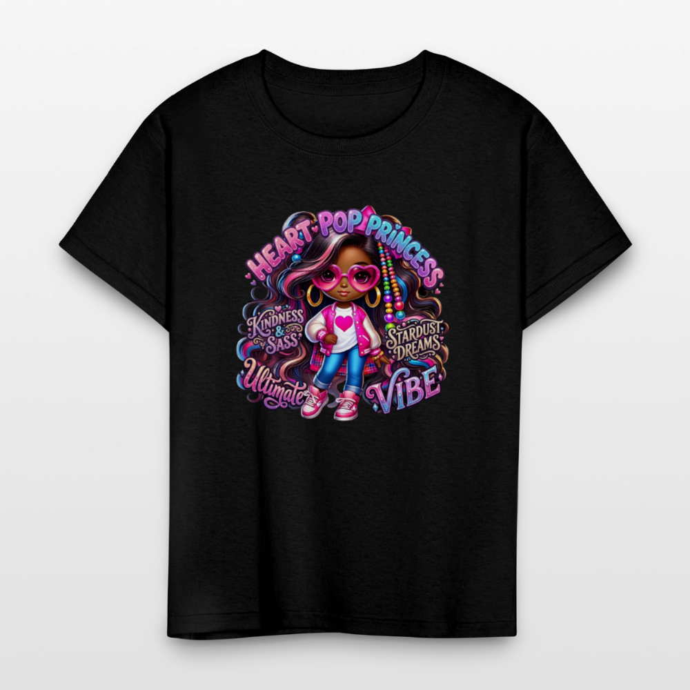 Black Girl Power - Princess Kids' T-Shirt - black