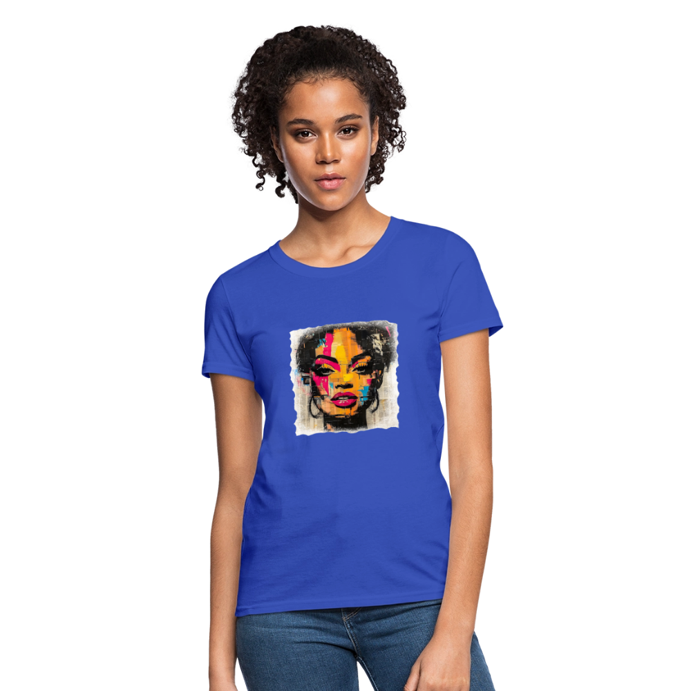 Pop Culture Woman 2- Short Sleeve T-Shirt - royal blue