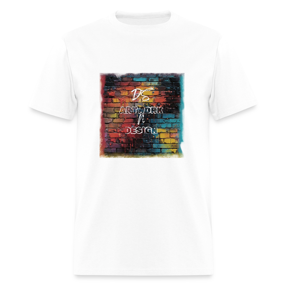 Brick Wall Artwork - Men's Tee - white